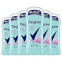 Degree Original Antiperspirant Deodorant 48-Hour Sweat & Odor Protection Sheer Powder Antiperspirant for Women 2.6 Oz (Pack of 6)