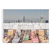 Gray Malin The Dogs of New York City – 1000 Piece Puzzle Fun and Challenging Activity with Bright and Bold Artwork of New York City Dogs for Adults and Families
