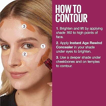 Maybelline Instant Age Rewind Eraser Dark Circles Treatment Multi-Use Concealer, 120, 1 Count (Packaging May Vary)