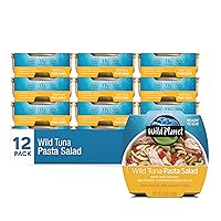 Ready-To-Eat Wild Tuna Pasta Salad With Organic Red Peppers, Tomatoes & Green Olives, 5.6oz (Pack Of 12)