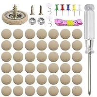 402Pcs Car Roof Headliner Repair Kit, 80pcs Rivets Repair Button，Auto Roof Snap Rivets Retainer for Interior Ceiling Cloth Fixing Repair Buckle with Installation Tool (Beige Flannelette)