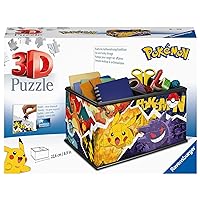 Ravensburger 3D Puzzle 11546 - Pokémon Storage Box - 216 Pieces - Practical Organiser for Pokémon Fans from 8 Years