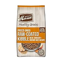 Merrick Healthy Grains Freeze Dried Raw Coated Kibble, Natural High Protein Dog Food, Chicken and Brown Rice - 10.0 lb. Bag