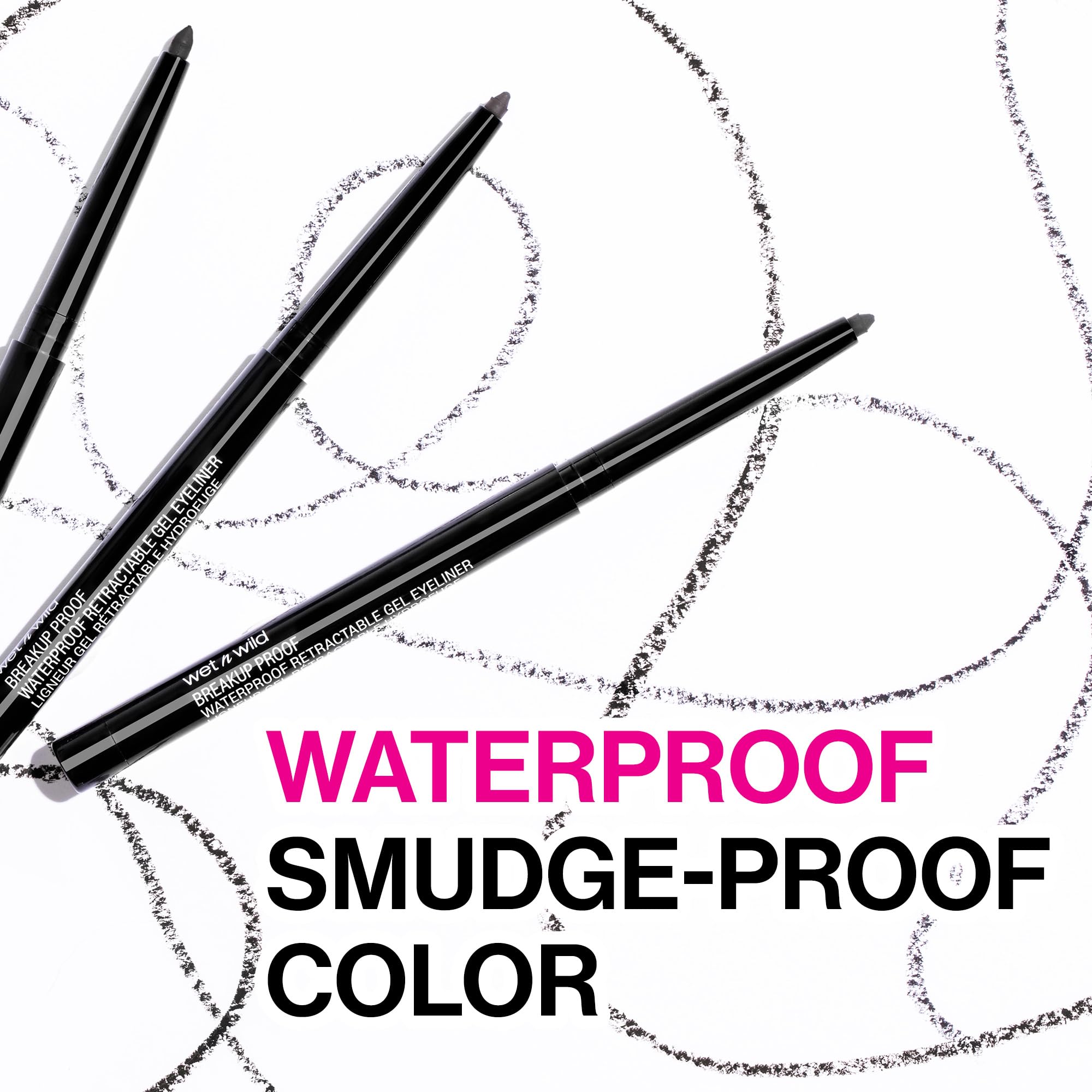 wet n wild Breakup Proof Waterproof Retractable Gel Eyeliner Charcoal