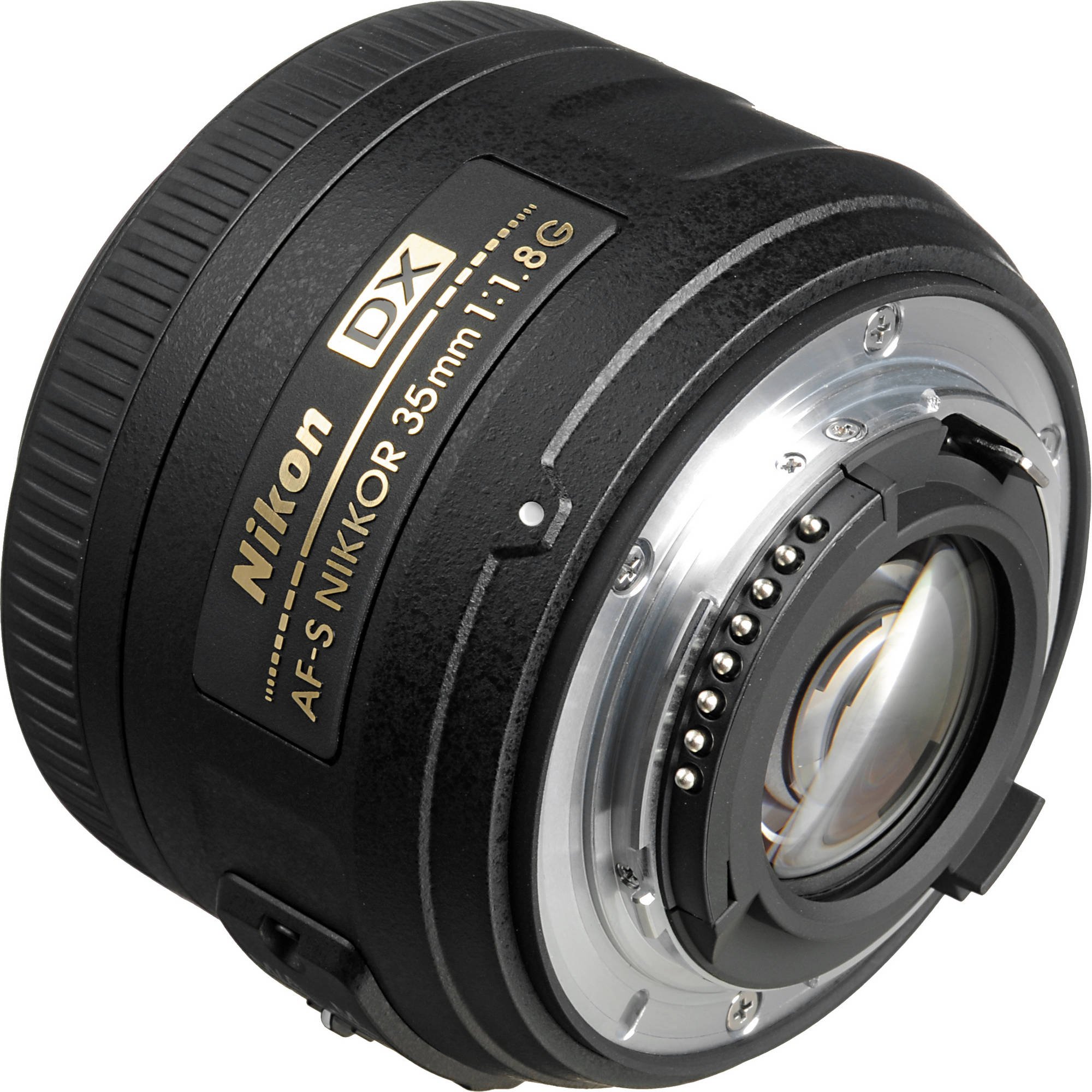 Nikon AF-S DX NIKKOR 35mm f/1.8G Lens with Auto Focus for Nikon DSLR Cameras, 2183, Black