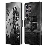 Head Case Designs Officially Licensed Zack Snyder's Justice League Aquaman Snyder Cut Character Art Leather Book Wallet Case Cover Compatible with Samsung Galaxy S24 Ultra 5G
