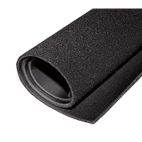 Black Breathoprene, Hook Receptive Backing, 23'' x 17'' x 3.5mm