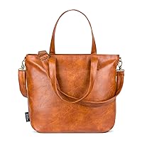Simple Modern Vegan Leather Tote Bag for Women