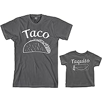 Threadrock Taco & Taquito Toddler & Men's T-Shirt Matching Set