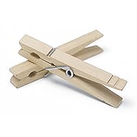 Whitmor Set of 50 Wooden Clothespins, S/50