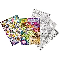 Crayola Cosmic Cats Coloring Book, Sticker Sheet, Gift for Kids, 96 Pgs