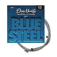DEAN MARKLEY 2557 Blue Steel Electric Guitar Strings. 6 piece Electric Guitar String Set. Cryogenically Treated for Longer Life, Enhanced Performance, and Superior Sound. Made in USA. Gauges 13-56