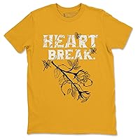 11 Yellow Python Design Printed Heart Break Sneaker Matching T-Shirt