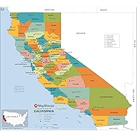California Counties Map - Large - 48