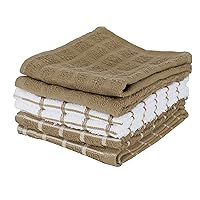 Ritz Premium Dish Cloths Highly Absorbent, Super Soft, Long-Lasting, 100% Cotton Terry Dish Towels, Drying Kitchen Cleaning Cloths, Hand Towels, Tea Towels, 6-Pack, 12