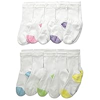 Hanes Girls Girls Crew Sock Bundle (Pack Of 10)