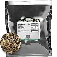 Frontier Organic Burdock Root, 1-Pound Bulk Bag, Common in Root Beer Recipes, Cut & Sifted, Sustainable Grown, Kosher (Packaging May vary)