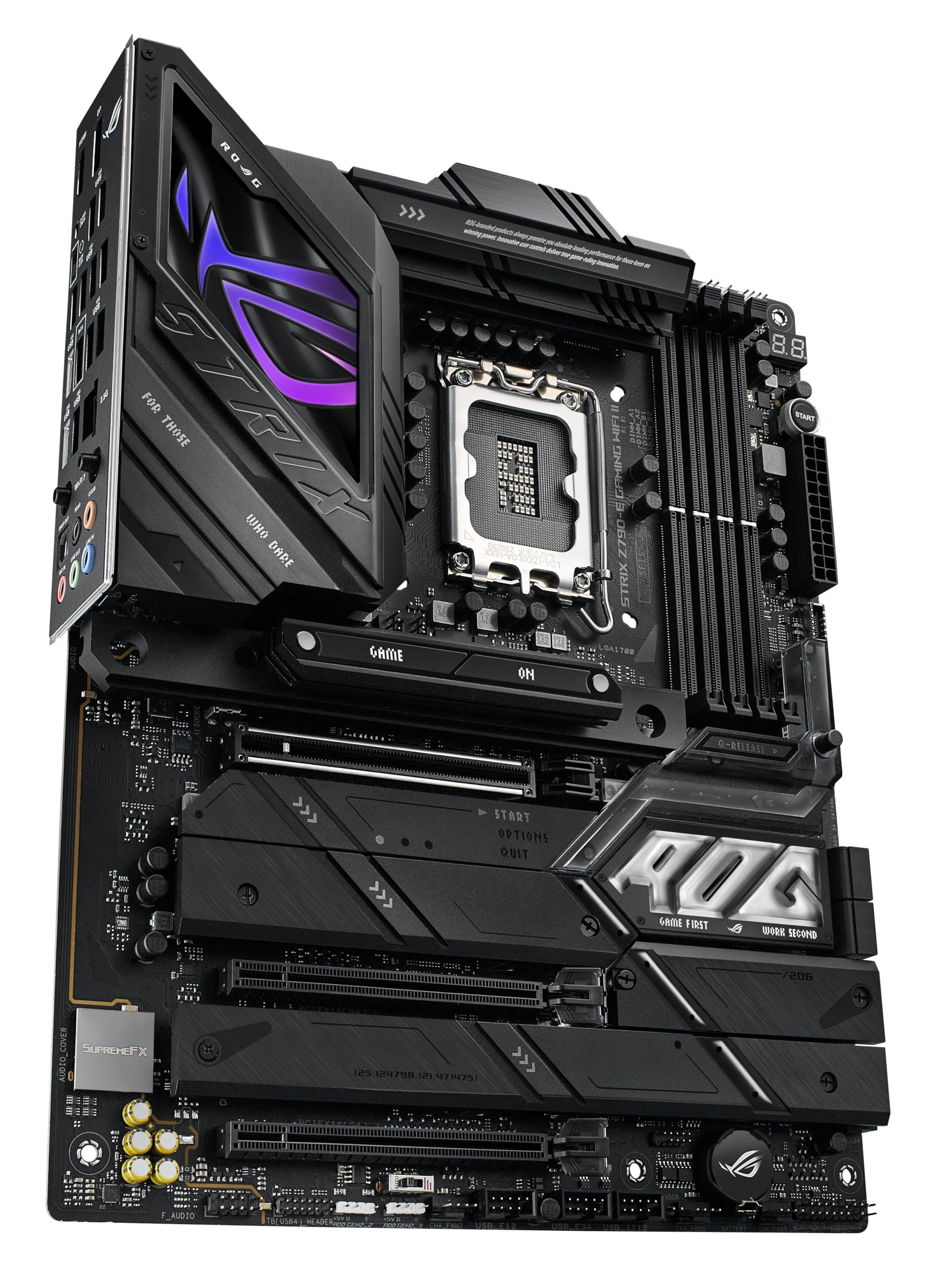 ASUS ROG Strix Z790-E Gaming WiFi II LGA 1700(Intel 14th & 13th & 12th Gen)ATX gaming motherboard(DDR5,PCIe 5.0,2.5 Gb LAN,5XM.2 slots,PCIe 5.0 x16,WiFi 7,front-panel connector with PD 3.0 up to 30W)