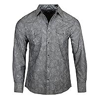 Rock Roll n Soul Men's Western-Inspired 'Somebody Told Me' Long Sleeve Button-Up Shirt 791