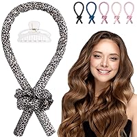Colorfarm Heatless Hair Curler for Long Hair, Heatless Curling Rod Headband Satin Curling Set, No Heat Hair Wrap Curler Ribbon to Sleep in Overnight, Hair Roller with Scrunchies Hair Clips, Hairstyles Styling Tools