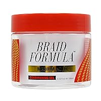 EBIN NEW YORK Braid Formula Conditioning Gel, Medium Hold, 3.53oz | Great for Braiding, Twisting, Edges, No Residue, No Flaking, Strong Hold, High Shine, Smoothing with Clean & Aloe Vera Scent