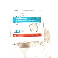 Cardinal 16253101 Sure Care Plus Adult Heavy Absorbent Underwear, White - Extra Large - Pack of 14