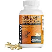 Glucosamine Chondroitin Turmeric & MSM Advanced Joint & Cartilage Formula, Supports Healthy Joints, Mobility & Cartilage - Non-GMO, 360 Capsules