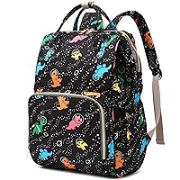 Dinosaur Women Laptop Backpack, College School Backpack Bookbag 15.6 Inch Computer Backpacks for Work Business Travel