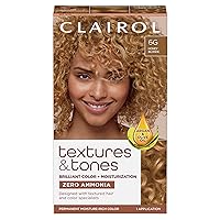 Textures & Tones Permanent Hair Dye, 6G Honey Blonde Hair Color, Pack of 1
