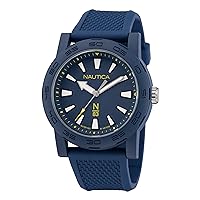 Nautica N83 Men's N83 Ayia Triada Blue Wheat PU Fibre Strap Watch (Model: NAPATF202)