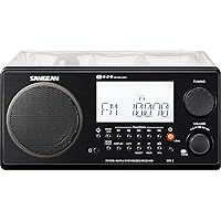 All in One AM/FM Alarm Clock Radio with Large Easy to Read Backlit LCD Display (Clear)