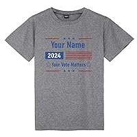 TopTie Personalized Your Vote Matters T-Shirt, Voting Tee President of USA, Custom Name 2024 Election Shirt