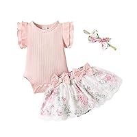 Mioglrie Preemie Clothes Girl Newborn Romper Shorts Set Floral Summer Outfits Infant Baby Clothes Girl