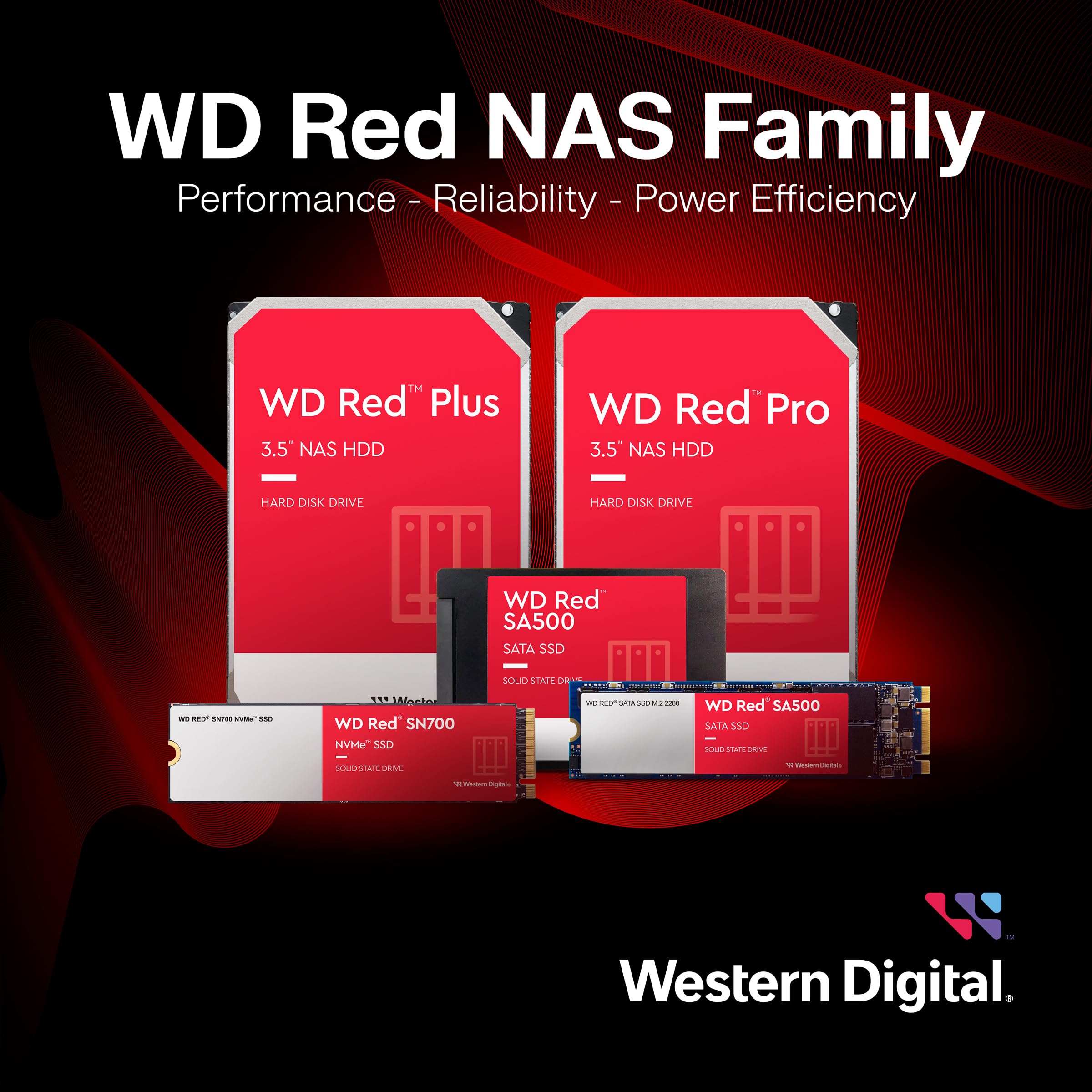 Western Digital 8TB WD Red Plus NAS Internal Hard Drive HDD - 5640 RPM, SATA 6 Gb/s, CMR, 256 MB Cache, 3.5