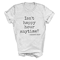 Isn't Happy Hour Anytime Johnny Depp Quote Shirt, I stand with Johnny Depp, Amberturd Shirt, Hearsay T-Shirt, Long Sleeve, Sweatshirt, Hoodie