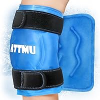 Knee Ice Pack Wrap, Gel Ice Pack for Knees Reusable, Ice Pack Cold Therapy for Swelling, Bruises, Knee Replacement Surgery, Sports Injuries, Tendonitis, Meniscus Tear