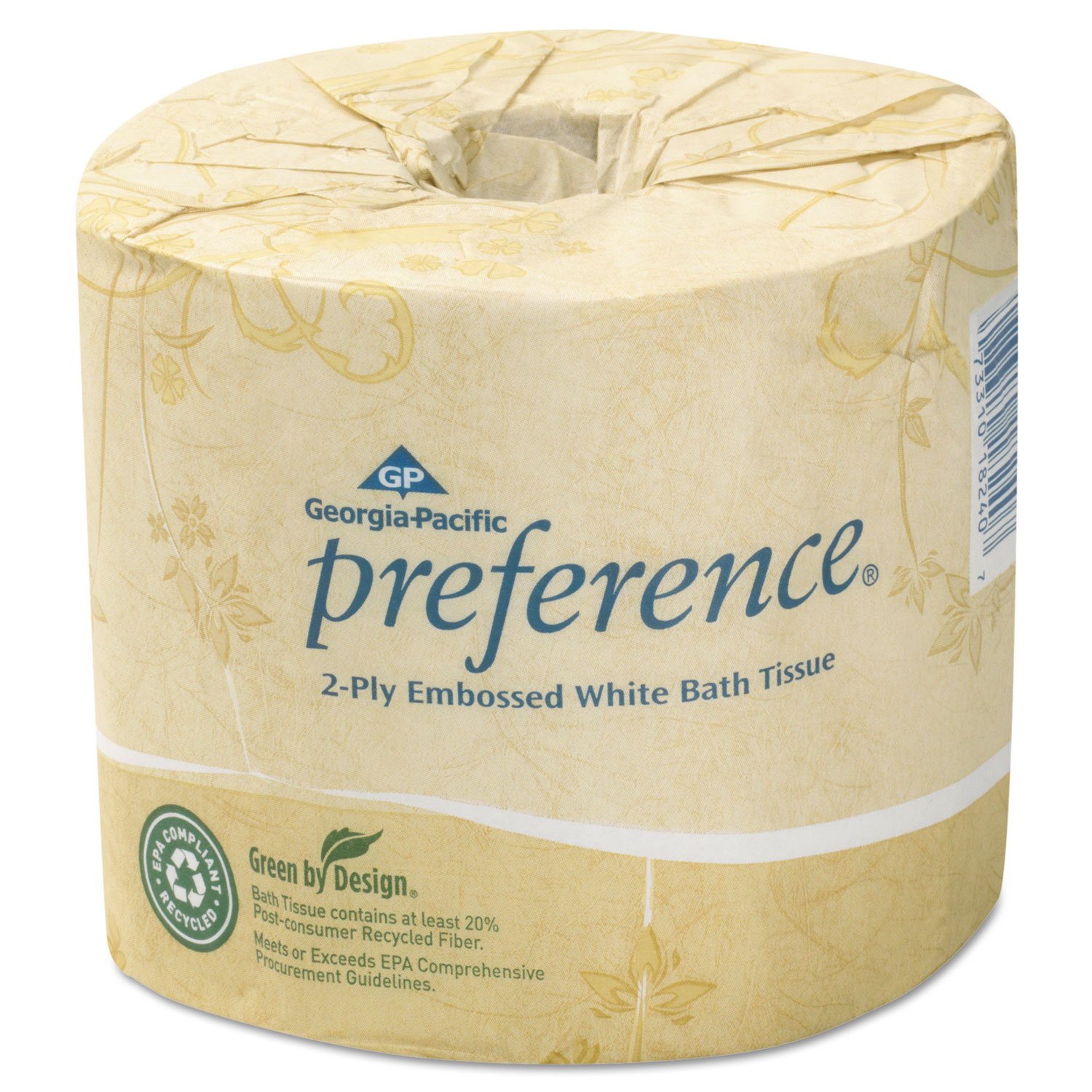 Preference 1828001 Bathroom Tissue, 2-Ply, Pref, 550 Sh/RL, 80RL/CT, White
