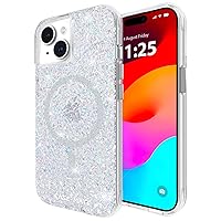 Case-Mate iPhone 15 Case - Twinkle Disco [12ft Drop Protection] [Compatible with MagSafe] Magnetic Cover with Cute Bling Sparkle for iPhone 15 6.1