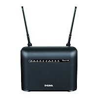 D-Link DWR-953V2 LTE Cat4 Wi-Fi AC1200 Router (4G Download up to 150 Mbps, AC1200 Wi-Fi, 4 x Gigabit Port, Gigabit Internet Port, External Antennas, Unlocked for All Networks)