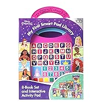 Disney Princess Moana, Cinderella, Rapunzel, and More! - My First Smart Pad Library - 8-Books and Interactive Activity Pad Sound Book Set - PI Kids