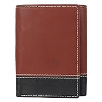 Synthetic Leather Men's Tri-fold Wallet 10 Card Slot