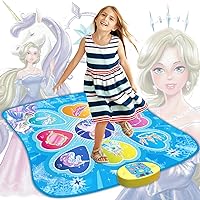 SUNLIN Dance Mat, Gifts Toys for Girls 3 4 5 6 7 8 Years Old, Frozen Unicorn Theme Toys, Dance Pad with 7 Game Modes, 5 Challenge Levels, 9 Built-in Music, Birthday Gifts for Kids Ages 3-12