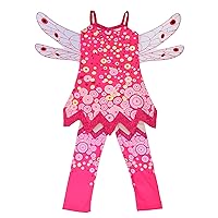 Lito Angels Girls Costume Fairy Fancy Dress Up Halloween Party Outfit with Wings