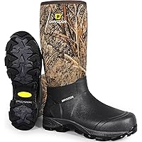 D DRYCODE Rubber Boots for Men, 5.5mm Neoprene Insulated Waterproof Anti Slip Rain Boots, Durable Outdoor Hunting Boots Size 6-14