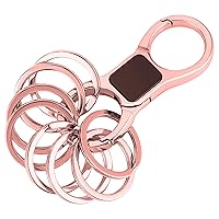 DAYGOS Key Chain, Quick Release Keychain with 8 Key Rings, Heavy Duty Car Keychains Organizer Key Ring Clip for Men