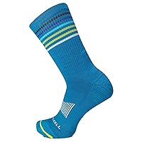 Merrell Men's and Women's Zoned Lightweight Cushion Wool Hiking Crew Socks-1 Pair Pack-Unisex Arch Support