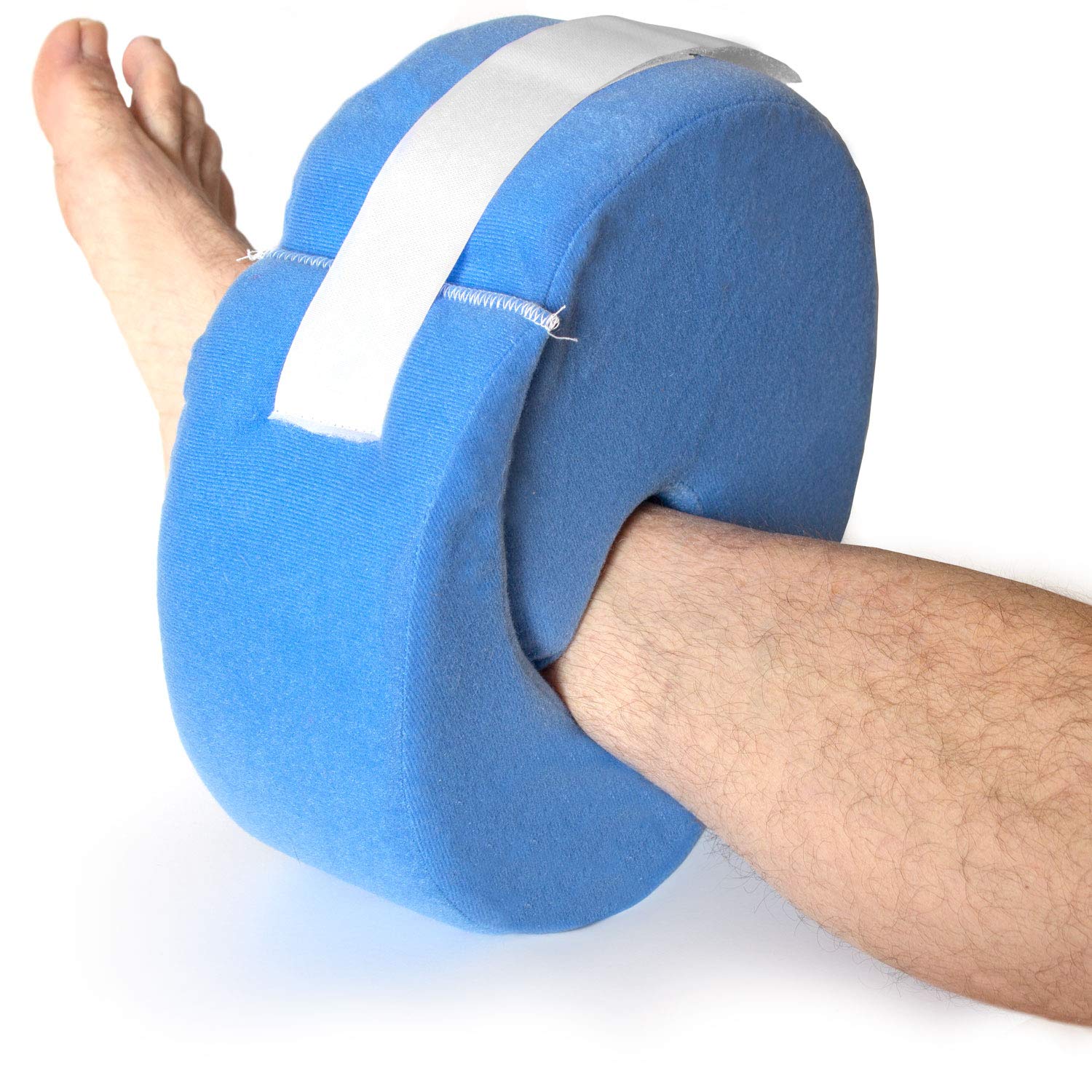 DMI Leg and Foot Elevation Pillow with Adjustable Hook and Loop, Blue