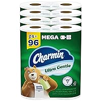 Charmin Ultra Gentle Toilet Paper, 24 Mega Rolls = 96 Regular Rolls