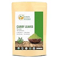 Herbs Botanica 100% Natural Grown Dried Curry Leaves Powder 150gms / 5.3 oz | Promotes Hair Growth Formulation | Strong Hair | Hair Volume | Thicker Hair