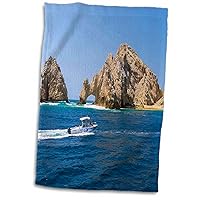 3D Rose El Arco-The Arch-Cabo San Lucas-Baja-Mexico-Sa13 Dpb0725-Douglas Peebles Towel, 15